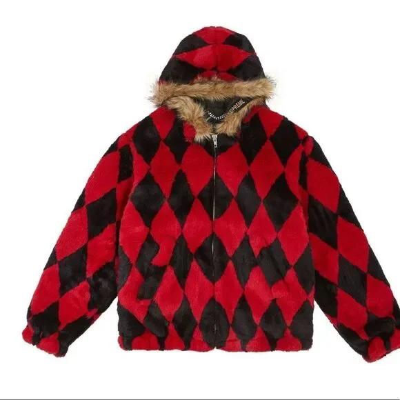 Supreme | Jackets & Coats | Supreme Diamond Fauxfur Jacket